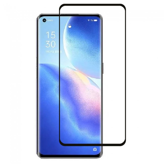 Oppo Reno 5 Pro Glass 3D Tempered Screen Protector Grand Shieldz by Margoun - Side Black