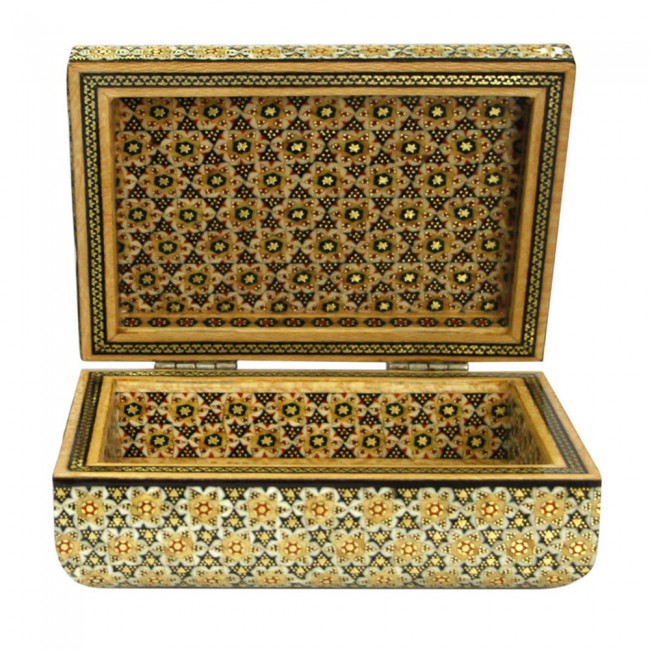 Persian Handmade Jewelry Box of Khatam MGH105