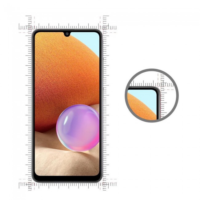 Samsung Galaxy A12 A32 5G 3D Tempered Screen Protector 2Pack Super Shieldz by Margoun - Black Edge