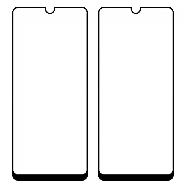 Samsung Galaxy A12 A32 5G 3D Tempered Screen Protector 2Pack Super Shieldz by Margoun - Black Edge