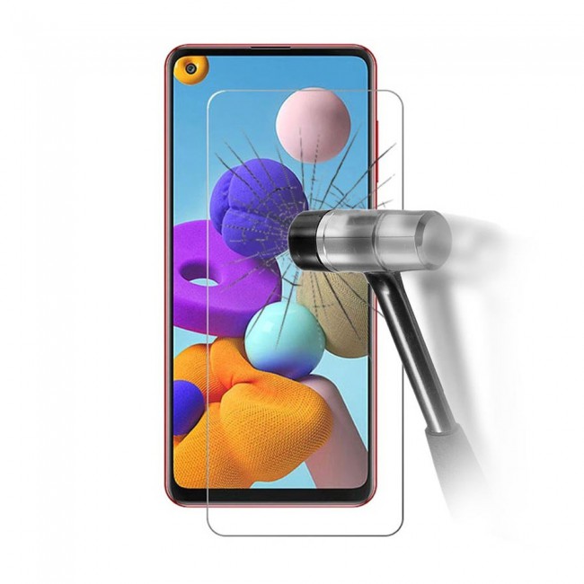 Samsung Galaxy A21s Clear Screen Protector Glass Super Shieldz by Margoun