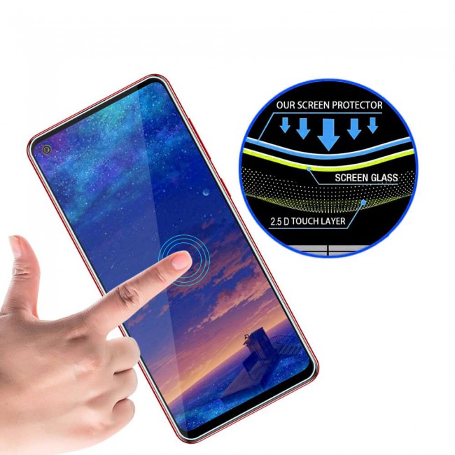 Samsung Galaxy A21s Clear Screen Protector Glass Super Shieldz by Margoun