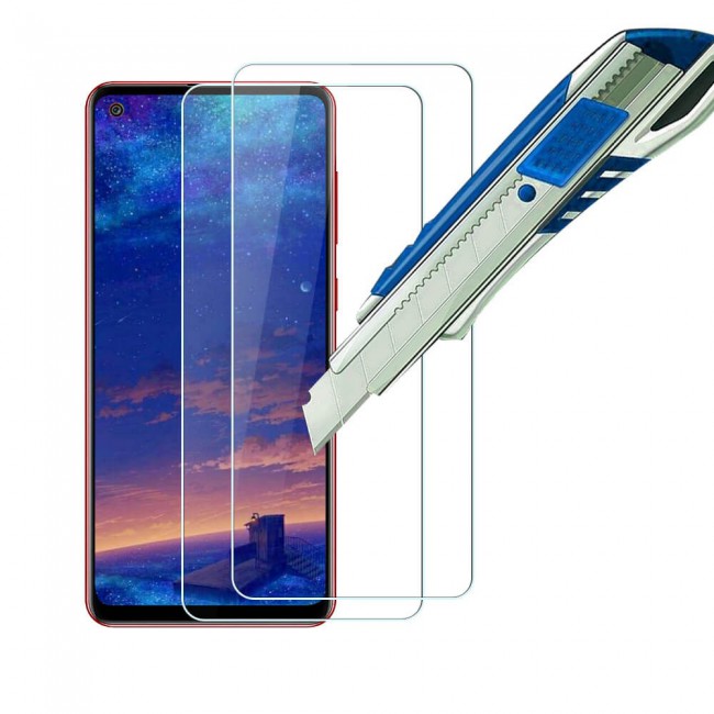 Samsung Galaxy A21s Clear Screen Protector Glass Max Shieldz by Margoun