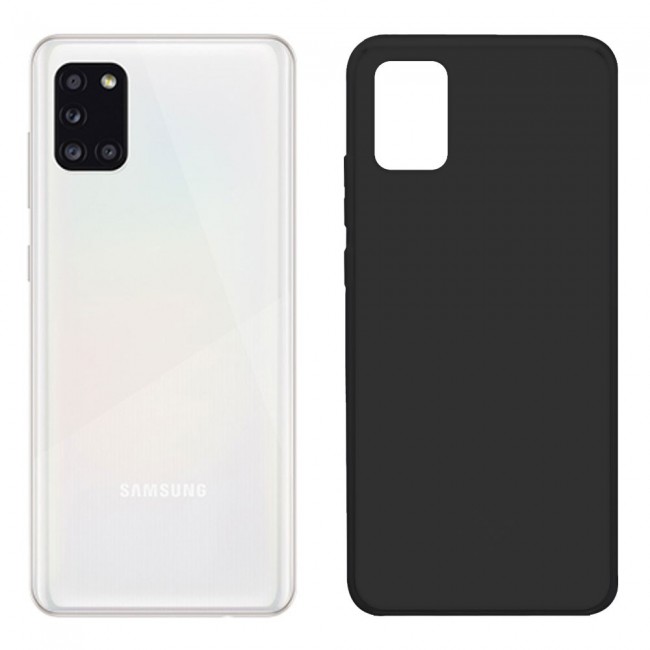 Samsung Galaxy A31 TPU Transparent Cover Margoun - Black