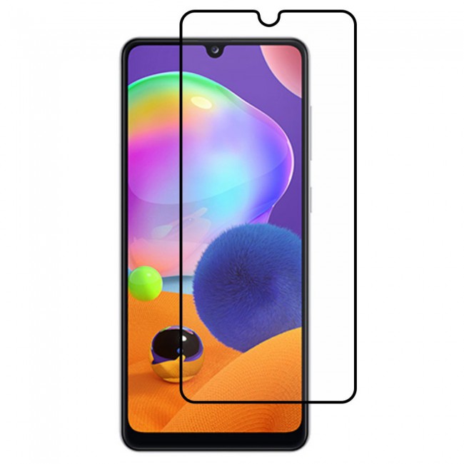 Samsung Galaxy A31 Tempered Glass 9D Ultimate Margoun - Black Frame