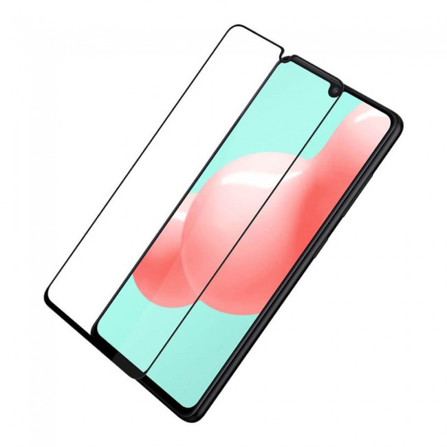 Samsung Galaxy A41 Tempered Glass 9D Grand Shieldz Margoun - Black Frame