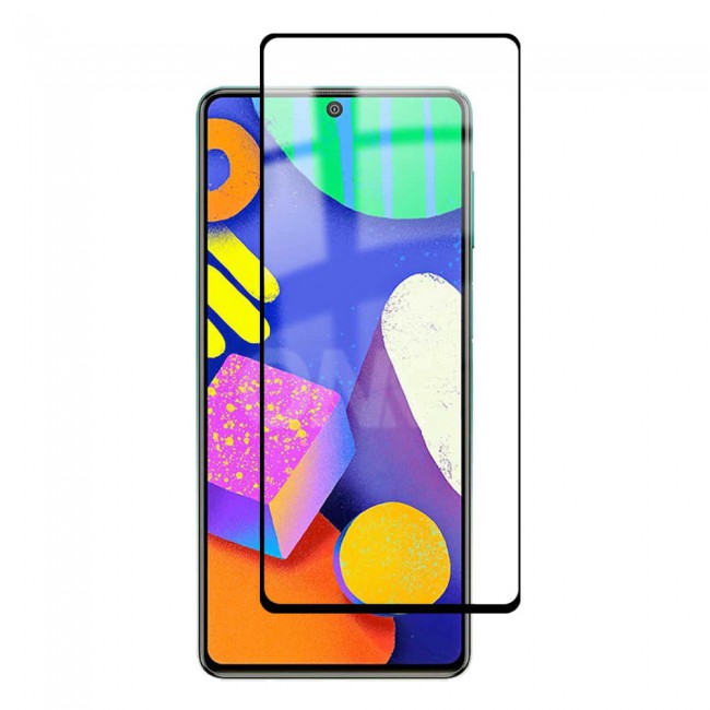 Samsung Galaxy F62 Tempered Glass 3D Grand Shieldz Screen Protector by Margoun - Black Frame