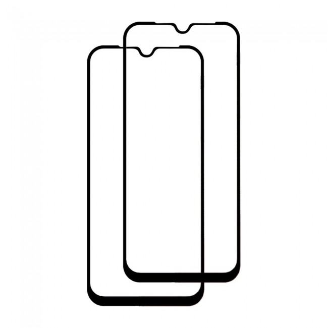 Samsung Galaxy M02 Tempered Glass 3D Ultimate Screen Protector by Margoun - Black Frame