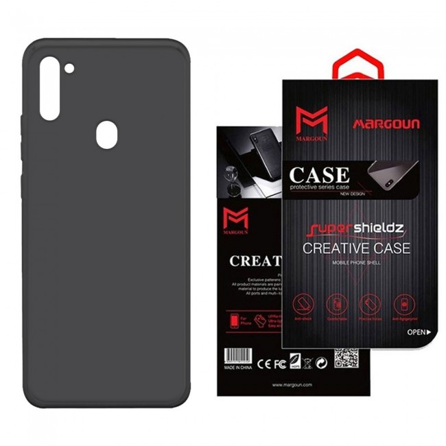 Samsung Galaxy M11 TPU Transparent Cover Margoun - Black
