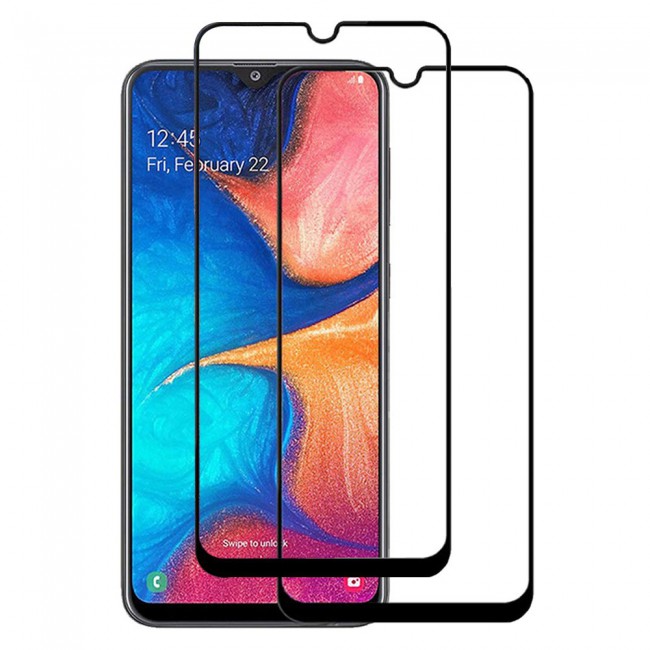 Samsung Galaxy M31 Prime - F41 - A30 2Pack 3D Screen Protector Super Shieldz by Margoun - Black Edge