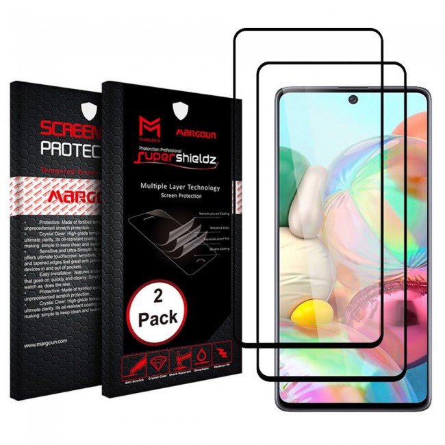2Pack Samsung Galaxy M52 5G Glass 3D Tempered Screen Protector Super Shieldz by Margoun