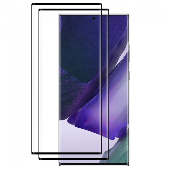 Samsung Galaxy Note 20 Ultra 2-Pack 3D Screen Protector Super Shieldz by Margoun - Black Edge