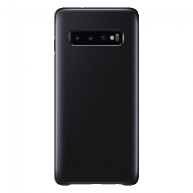 Samsung Galaxy S10 Clear View Flip Case Cover - Black