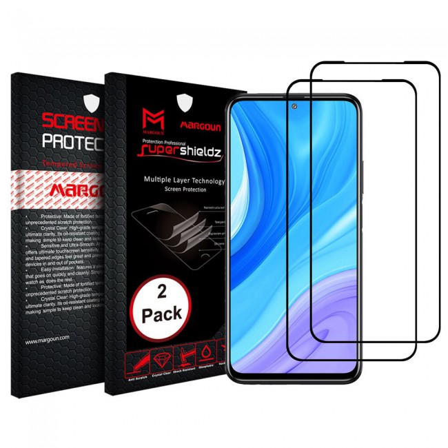 Samsung Galaxy S20 FE and S20 FE 5G 2-Pack 3D Screen Protector Super Shieldz by Margoun - Black Edge