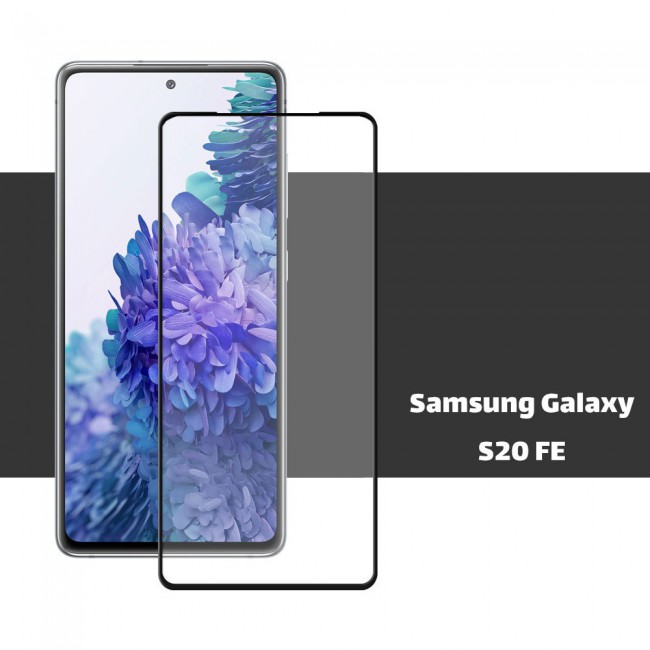 Samsung Galaxy S20 FE and S20 FE 5G Glass 3D Tempered Screen Protector Grand Shieldz by Margoun - Black Edge