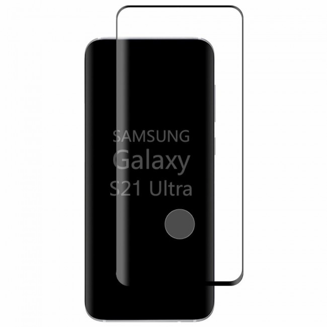 Samsung Galaxy S21 Ultra 5G Glass 3D Tempered Screen Protector Ultimate by Margoun - Black Edge