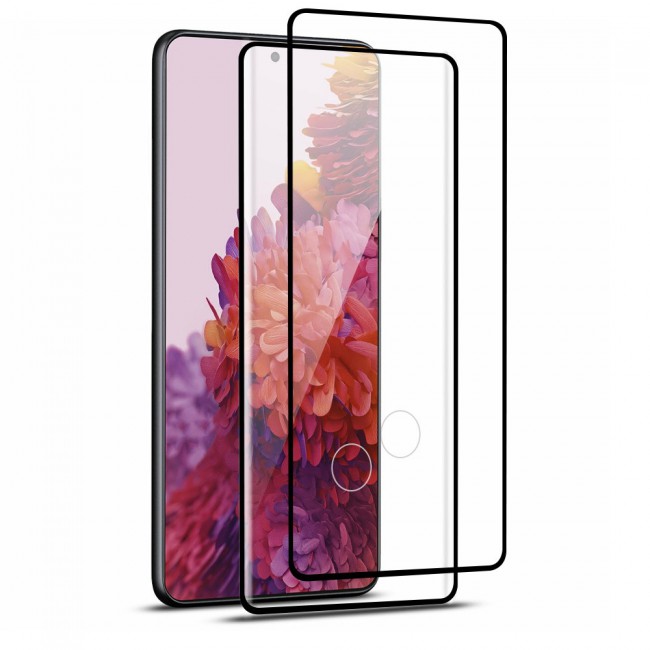 Samsung Galaxy S21 Ultra 5G Glass 3D Tempered Screen Protector Grand Shieldz by Margoun - Black Edge