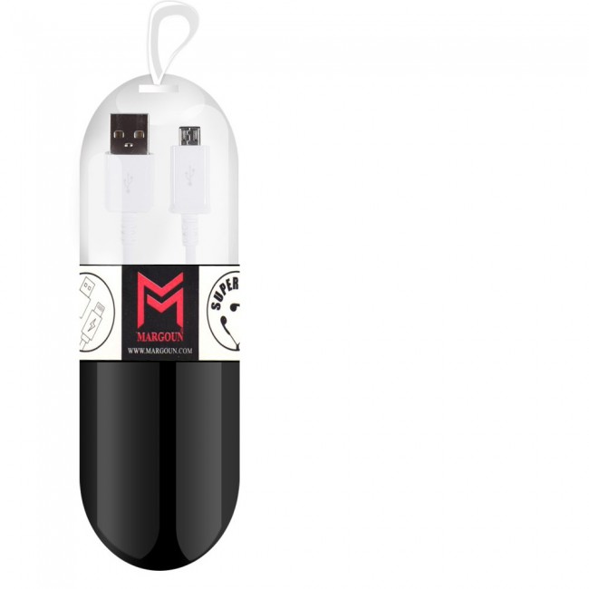 Samsung Galaxy S4 White USB Cable with Free Margoun Cable Organizer – Black ,White , Blue , Purple