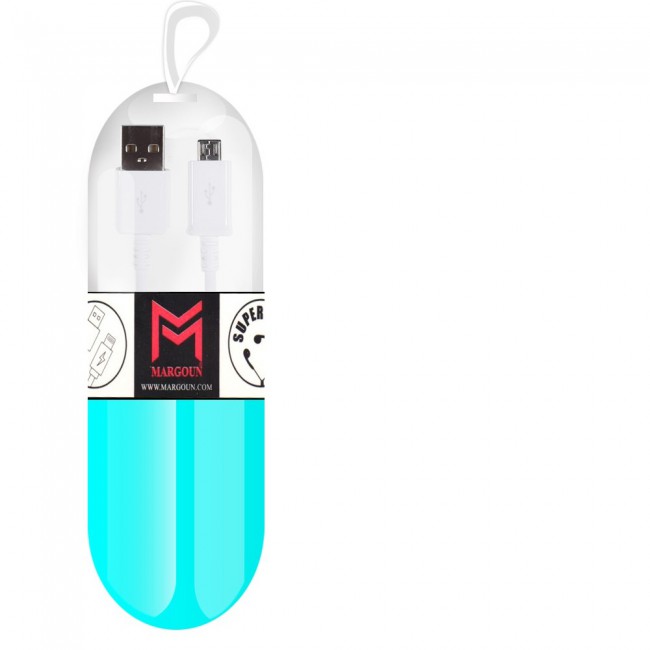 Samsung Galaxy S4 White USB Cable with Free Margoun Cable Organizer – Black ,White , Blue , Purple