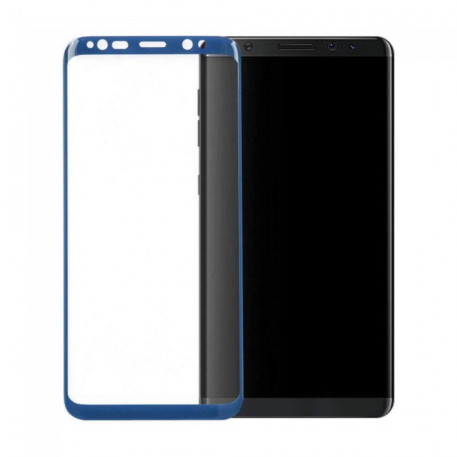 Samsung Galaxy S8 3D Curved Screen Protector 2Pack Super Shieldz by Margoun - Blue