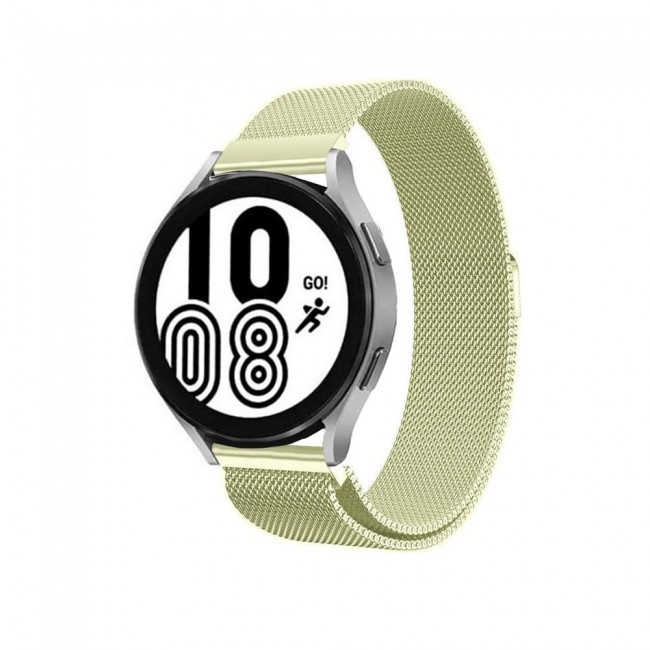 Samsung Galaxy Watch 4 Milanese 20mm Band 40-44mm Henlein Series by Margoun - Champagne Gold