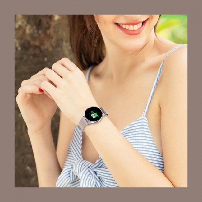 Samsung Galaxy Watch 4 Milanese Band 40-44mm  Henlein Series by Margoun - Rose Gold