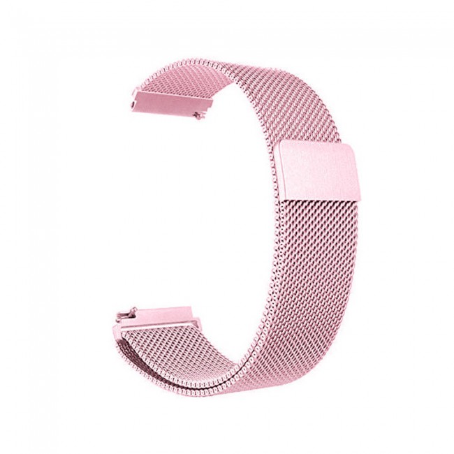 Samsung Galaxy Watch Active 2 Milanese 20mm Band 40-44mm Henlein Series by Margoun - Rose Pink