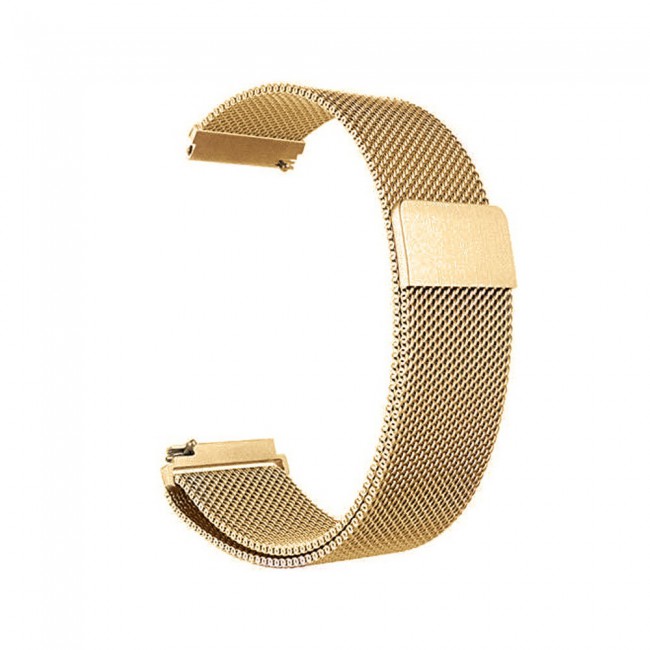Samsung Galaxy Watch Active 2 Milanese 20mm Band 40-44mm Henlein Series by Margoun - Vintage Gold