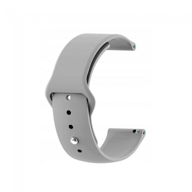 Samsung Galaxy Watch Active and Active 2 Soft Silicone 40-44 Band 20mm Henlein Series by Margoun - Light Grey