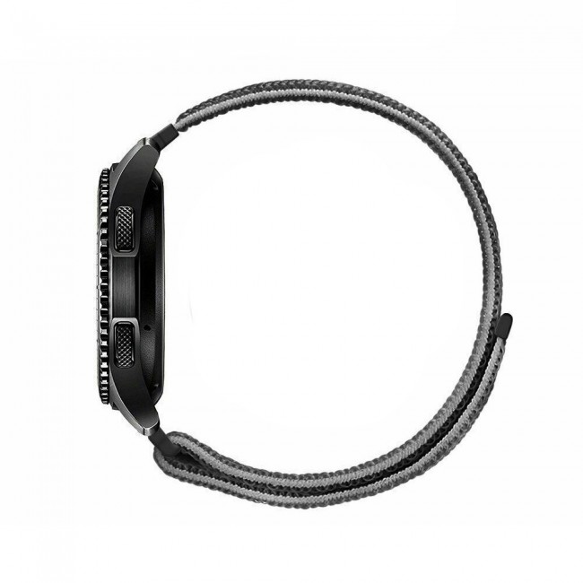 Samsung Galaxy Watch Active and Active 2 40-44mm Nylon Sport Loop Band 20mm - Black