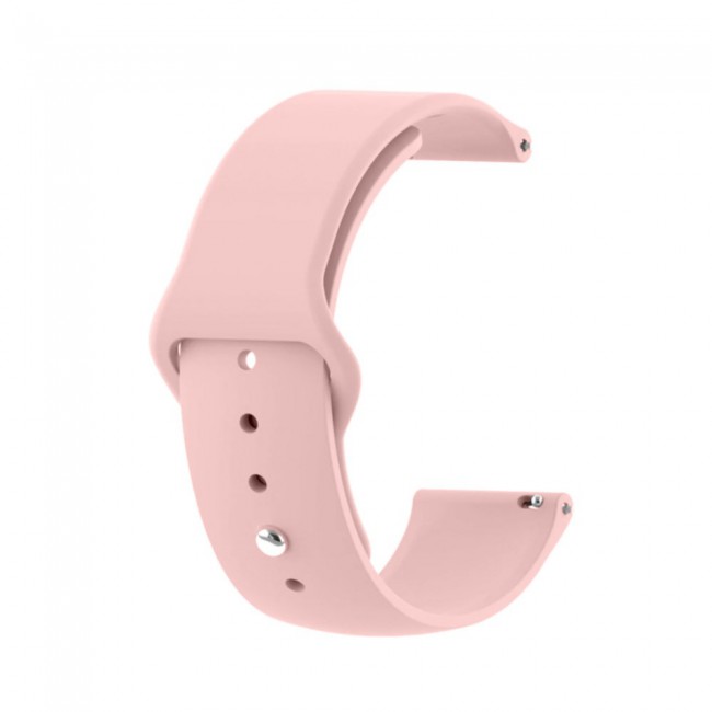 Samsung Galaxy Watch Active and Active 2 Soft Silicone 40-44 Band 20mm Henlein Series by Margoun - Pink