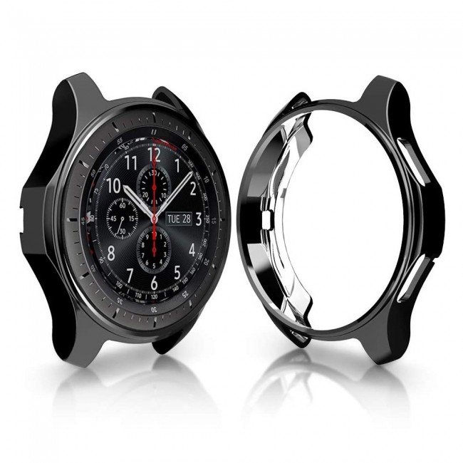 Samsung Gear S3 Frontier S3 Classic 2Pack Screen Protector and Black TPU Cover by Margoun
