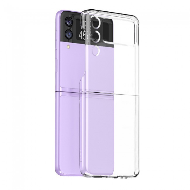 Samsung Z Flip 3 5G Clear TPU Soft Cover with Hard Edges Proguard Case by Margoun