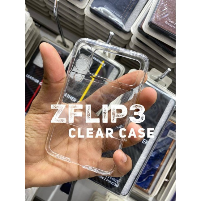 Samsung Z Flip 3 5G Clear TPU Soft Cover with Hard Edges Proguard Case by Margoun