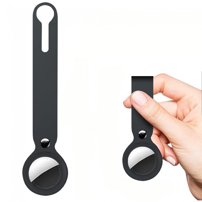 Margoun Silicone AirTag Loop for Apple AirTag – Black