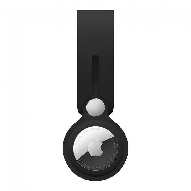 Margoun Silicone AirTag Loop for Apple AirTag – Black