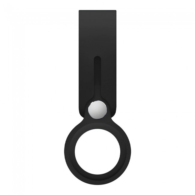 Margoun Silicone AirTag Loop for Apple AirTag – Black
