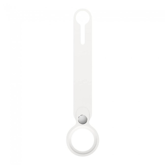 Margoun Silicone AirTag Loop for Apple AirTag – White