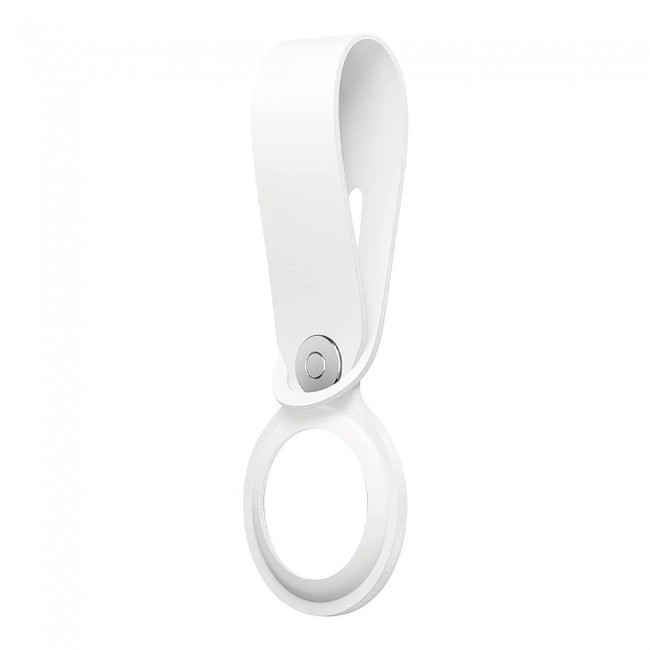 Margoun Silicone AirTag Loop for Apple AirTag – White
