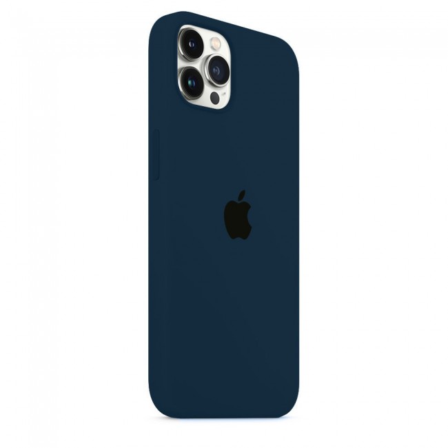 Margoun Silicone Case Cover for Apple iPhone 13 Pro Max - Dark Blue
