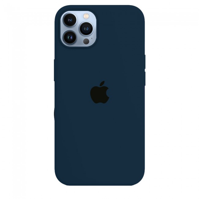 Margoun Silicone Case Cover for Apple iPhone 13 Pro Max - Dark Blue