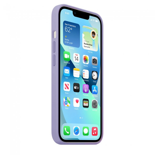 Margoun Silicone Case Cover for Apple iPhone 13 Pro Max - Light Violet