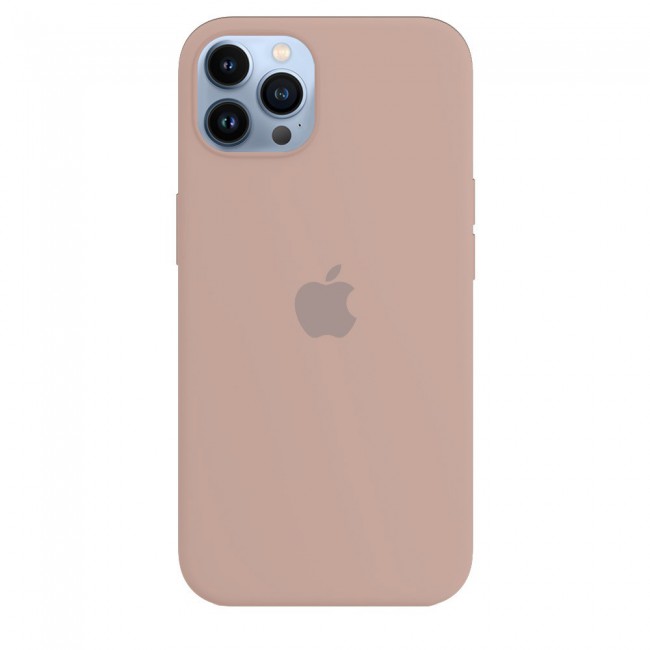 Margoun Silicone Case Cover for Apple iPhone 13 Pro Max - Pink Sand