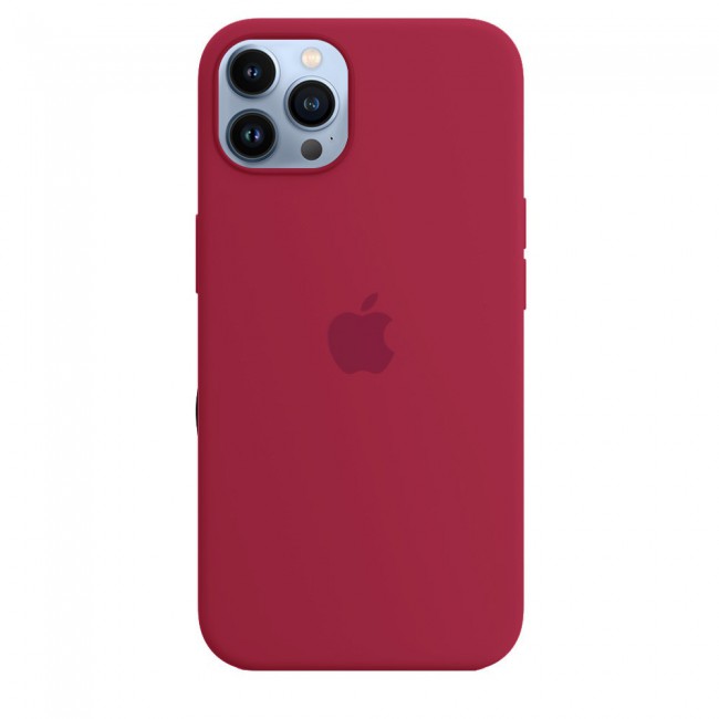 Margoun Silicone Case Cover for Apple iPhone 13 Pro Max - Rose Red