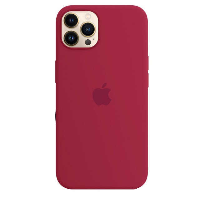 Margoun Silicone Case Cover for Apple iPhone 13 Pro Max - Rose Red