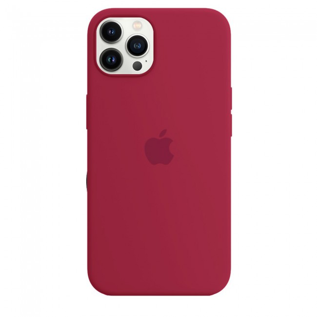 Margoun Silicone Case Cover for Apple iPhone 13 Pro Max - Rose Red