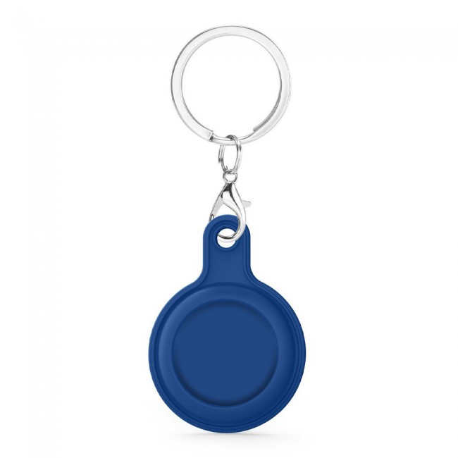 Margoun Silicone Key Ring for Apple AirTag - Dark Blue