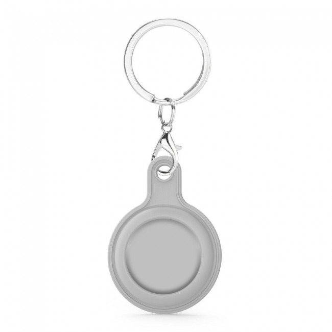 Margoun Silicone Key Ring for Apple AirTag - Grey