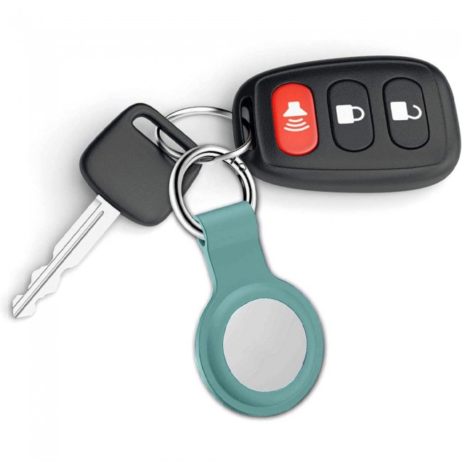 Margoun Silicone Key Ring for Apple AirTag - Sage Green