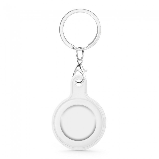 Margoun Silicone Key Ring for Apple AirTag - White